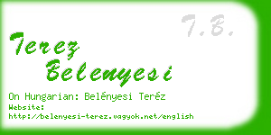 terez belenyesi business card